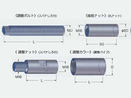 高さ調節金具
